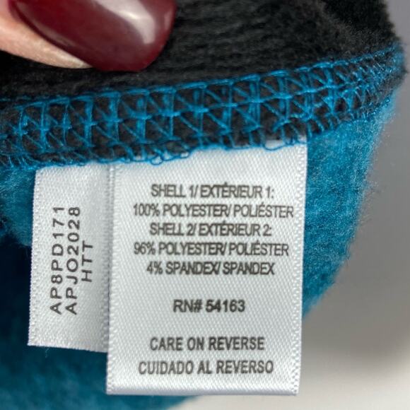 Andrew Marc Womens Full Zip Jacket Sweatshirt Athleisure Medium Teal Black - Picture 10 of 10